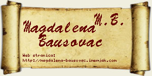 Magdalena Bausovac vizit kartica